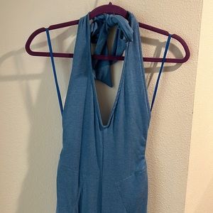 Blue free people jumpsuit size small